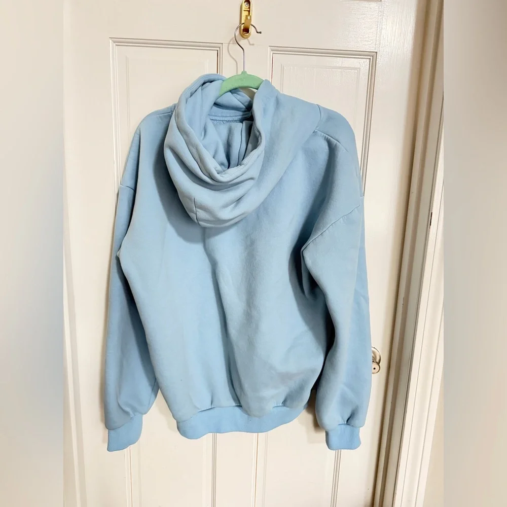Comfrt Signature Astro Light Blue Cozy Hoodie & Jogger Set Size M - Picture 9 of 11